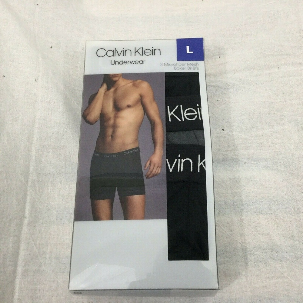 Calvin Klein Mens Underwear Large Boxer Brief OPEN